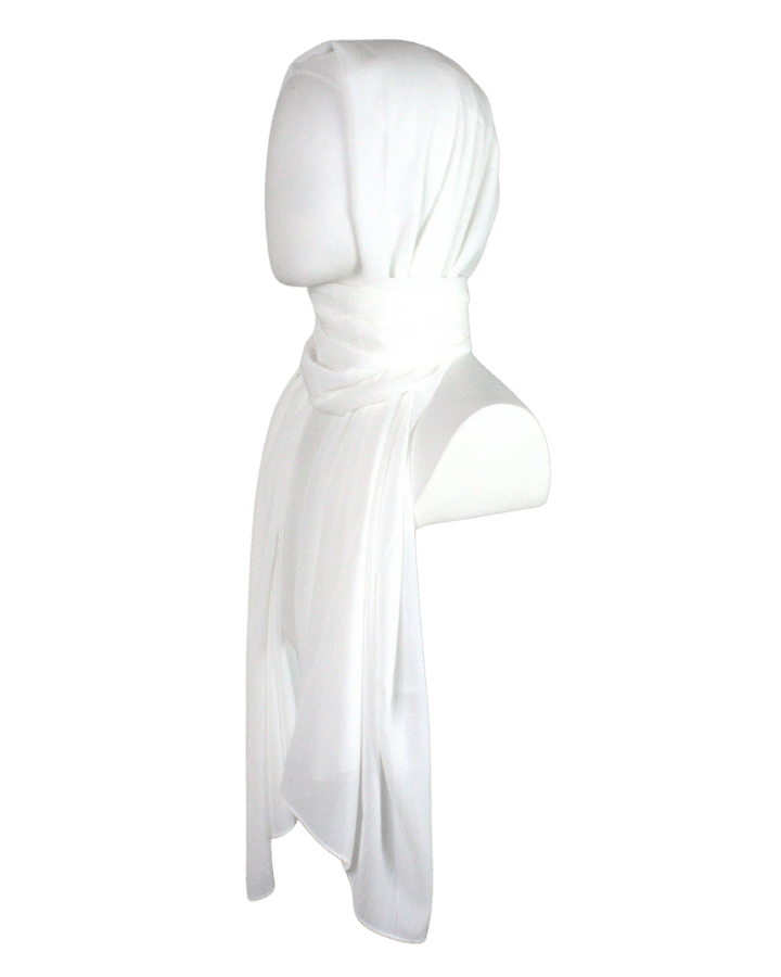 Whispering Breeze Crinkle Chiffon Hijab! Cream