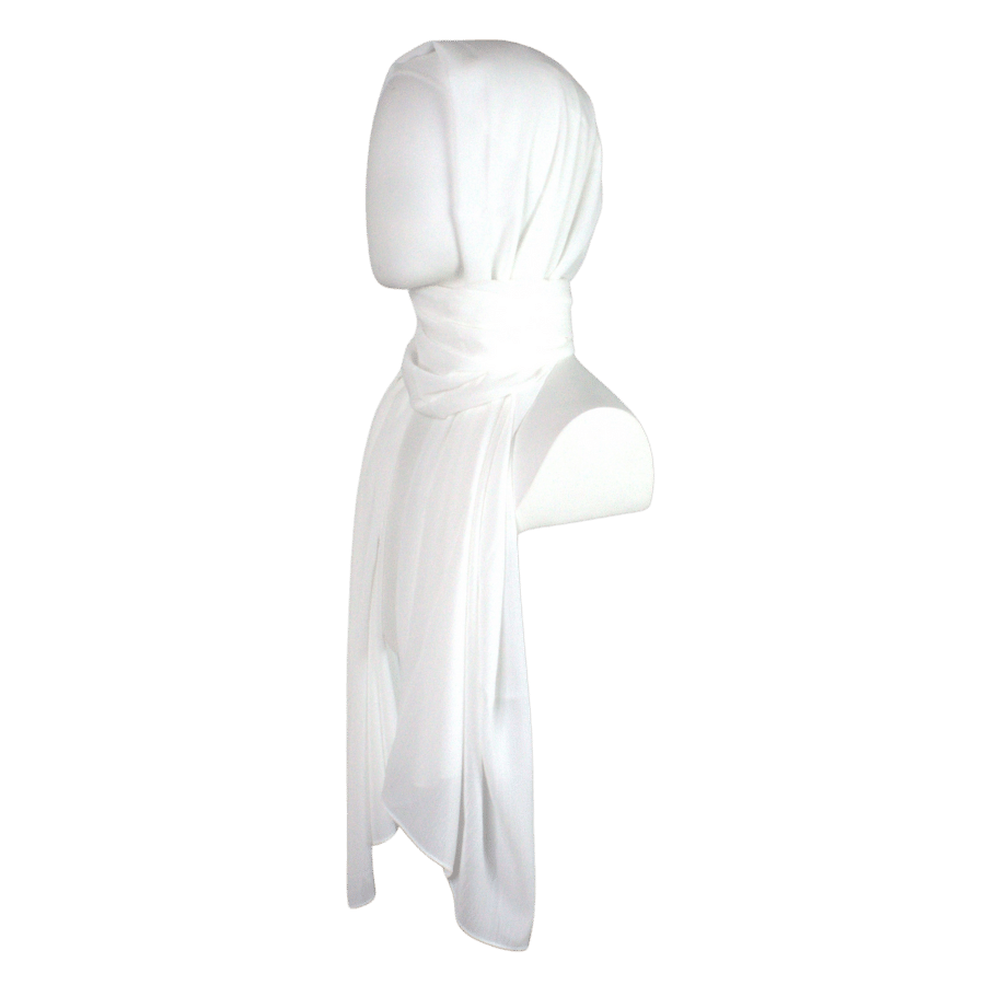 Whispering Breeze Crinkle Chiffon Hijab! Cream