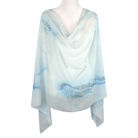 Light blue hijab headscarf for work and everyday. textured chiffon hijab ideal for summer and modest fashion | Lina Zibdeh