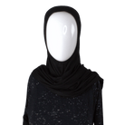 Premium jersey instant hijab in black. Wear this to run your errands or for a simple casual look.