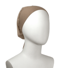 Mocha Non-slip mesh tie-back hijab cap, heat-friendly and designed for women all ages, balancing work and comfort | Lina Zibdeh