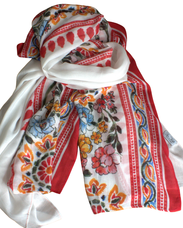 Luxury printed bamboo modal hijab, premium quality and best choice for hijabis who want airy, non-slip, weightless hijabs. Shop our collection | Lina Zibdeh