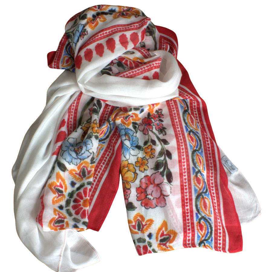 Luxury printed bamboo modal hijab, premium quality and best choice for hijabis who want airy, non-slip, weightless hijabs. Shop our collection | Lina Zibdeh