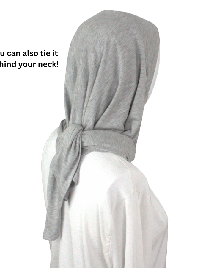 Our instat hijabs can be tied back if you need to!