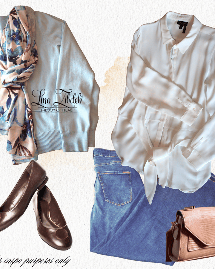 High end floral hijab outfit inspo | Lina Zibdeh