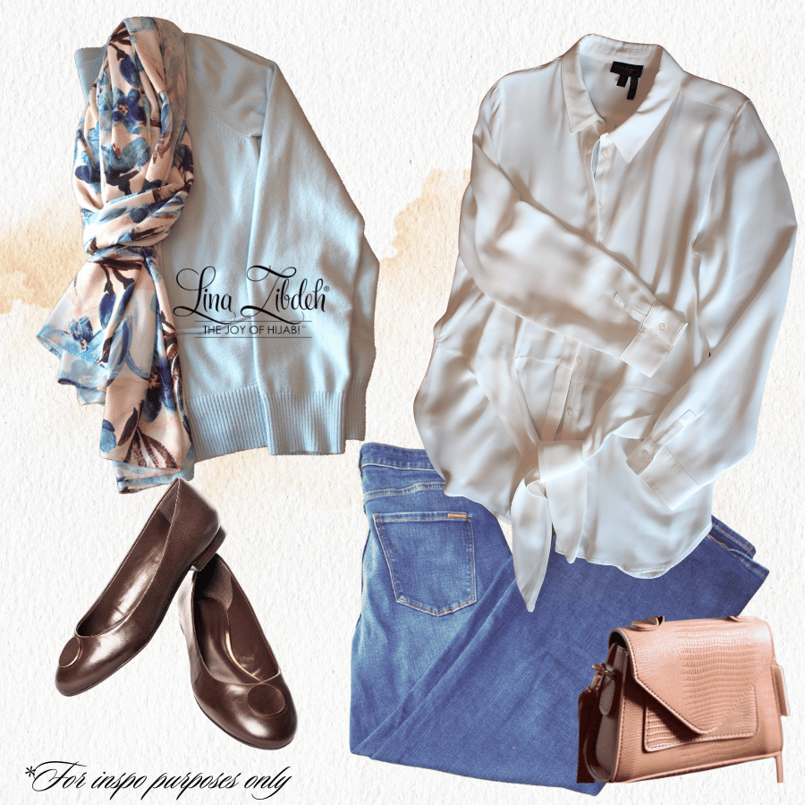 High end floral hijab outfit inspo | Lina Zibdeh