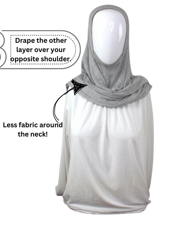 Our premium jersey instant hijab will become a staple in your modest wear. Ideal to run your errands with the comfort you need.