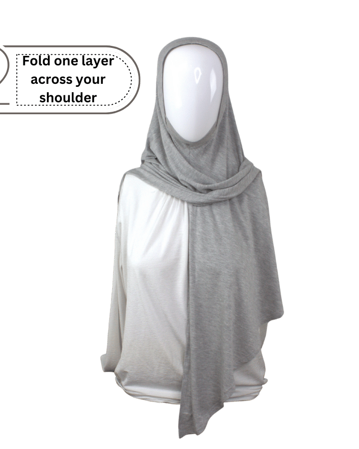 Shop practical Instant hijabs.  This is made from premium Japanese jersey material and it's designed for ultimate comfort throughout the day | Lina Zibdeh