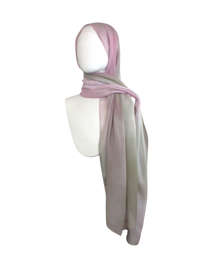 Elegant printed bamboo modal hijab for women 40+, breathable fabric, comfortable for hot weather, stylish for work or gifts  | Lina Zibdeh