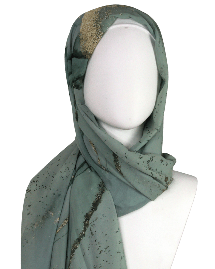 High-end chiffon hijab for special occasions