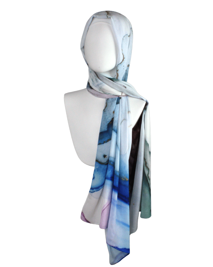 watercolor Luxury hijab scarf for your fancy occasions