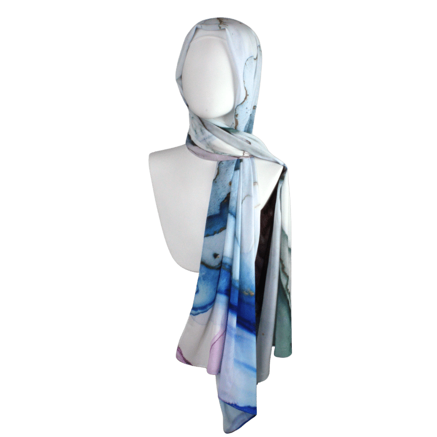 watercolor Luxury hijab scarf for your fancy occasions