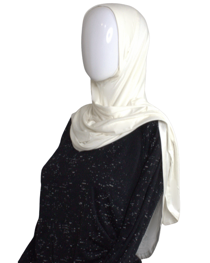 This jersey cream instant hijab is your best choice for everyday and teen hijabi.