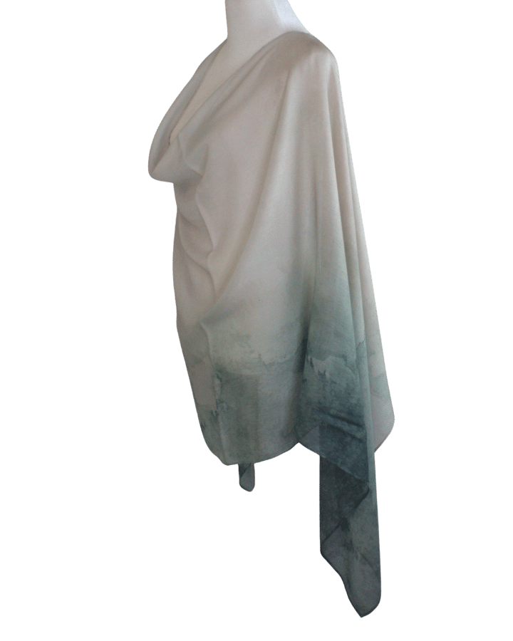 Two sided printed bamboo modal hijab, lightweight, non-slip and breathable headscarf. Fancy hijab for muslim women for everyday, work, college | Lina Zibdeh