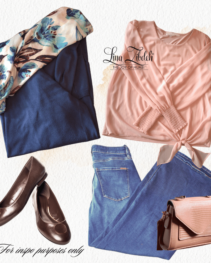 High end floral hijab outfit inspo | Lina Zibdeh