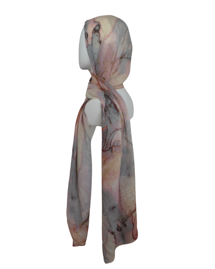 watercolor Printed bamboo modal in neutral hues for everyday. Airy fabric and an elegant print.