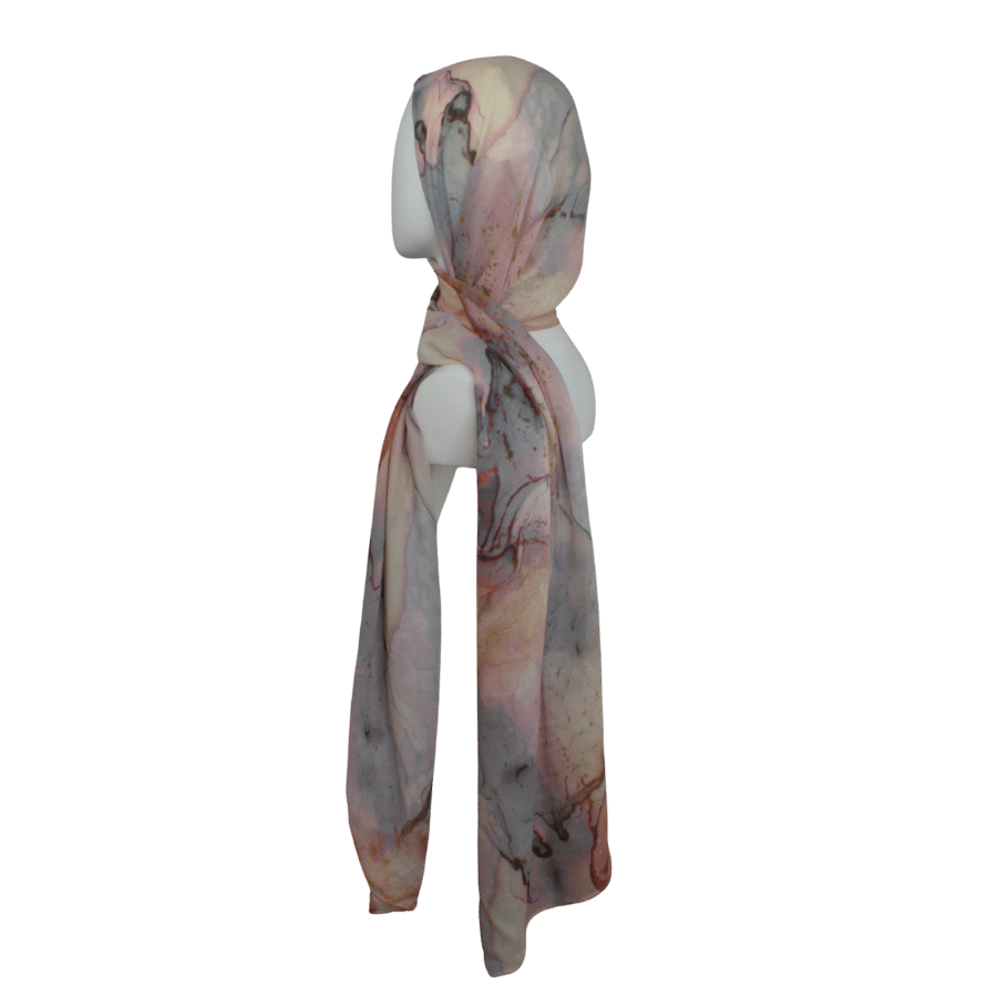 watercolor Printed bamboo modal in neutral hues for everyday. Airy fabric and an elegant print.