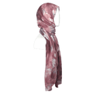 Maroon red watercolor printed bamboo modal hijab scarf for muslim women who want lightweight, non-slip and elegant hijabs. Ideal for warm weather and hot flashes | Lina Zibdeh