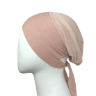 side of Cooling mesh hijab cap under scarf with tie-back, soft, airy design perfect for summer and all-day comfort | Lina Zibdeh