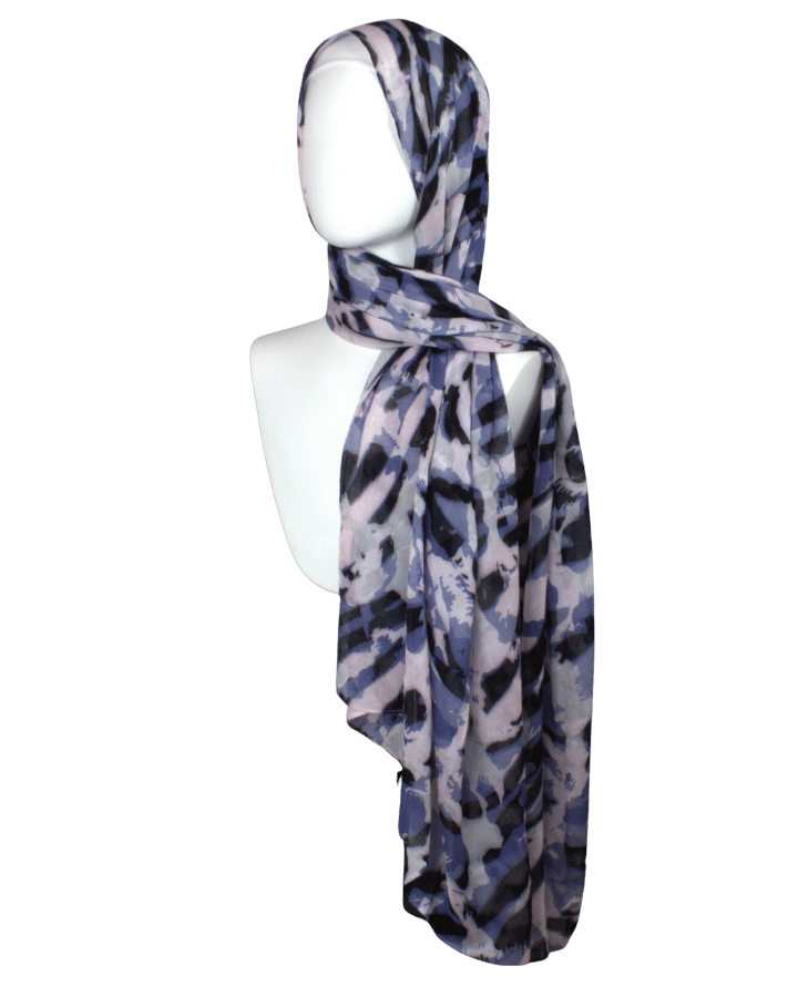 Designer leopard printed hijab in bamboo modal – comfortable and non-slip | Lina Zibdeh