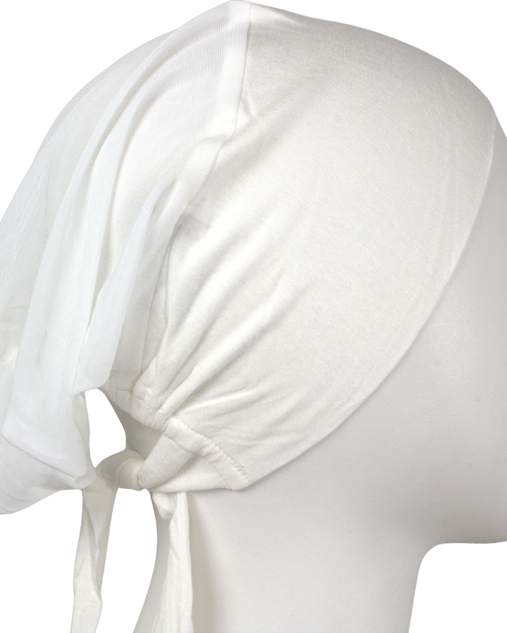 Lightweight non-slip mesh tie-back hijab cap, breathable under scarf ideal for everyday wear and for all ages and hair types | Lina Zibdeh