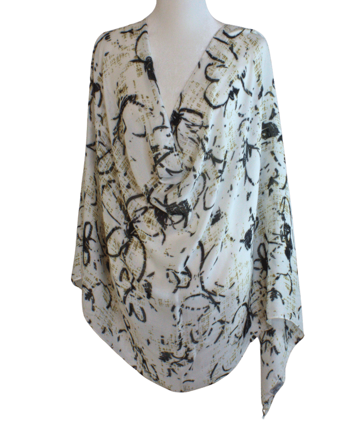 lightweight airy and non-slip premium bamboo modal hijab, this floral printed unique hijab scarf is ideal for work, everyday and warm climates | Lina Zibdeh