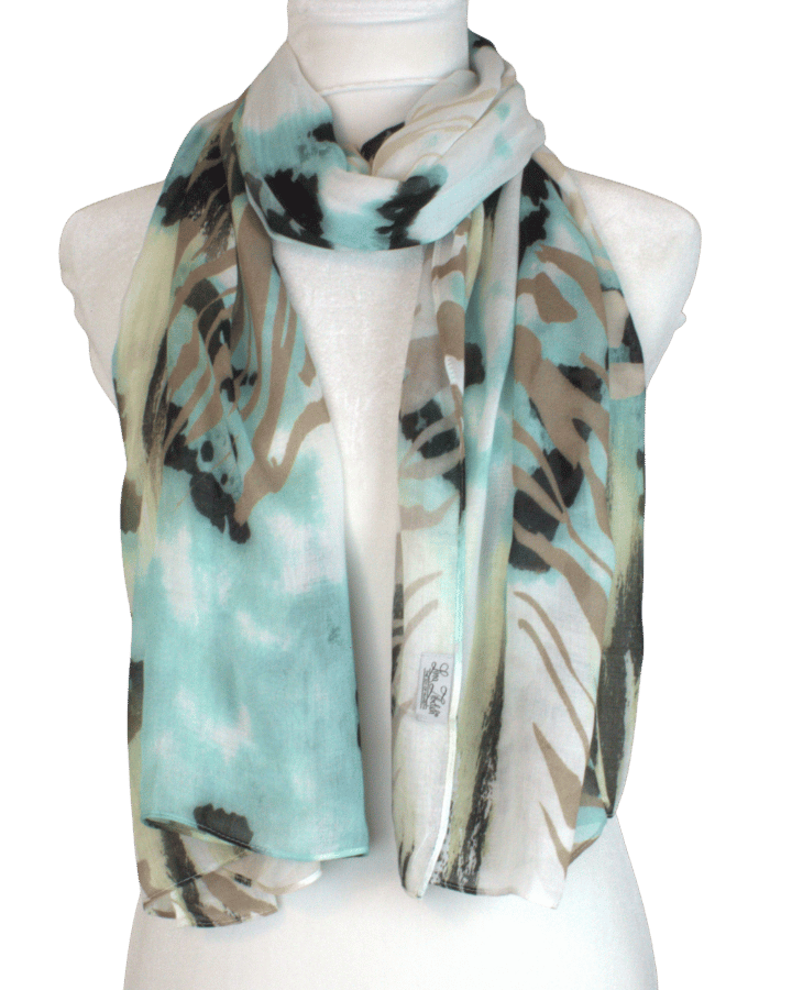 Soft and Lightweight Animal Printed Bamboo Hijab | Lina Zibdeh