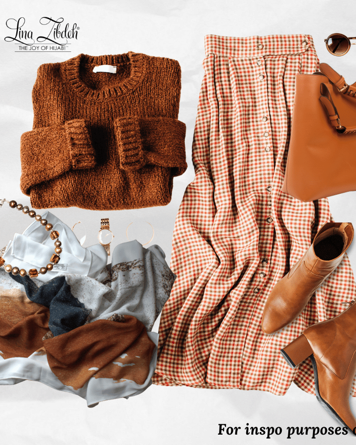 Hijab fashion insipration for the fall, style with our designer hijabs for a modest chic look