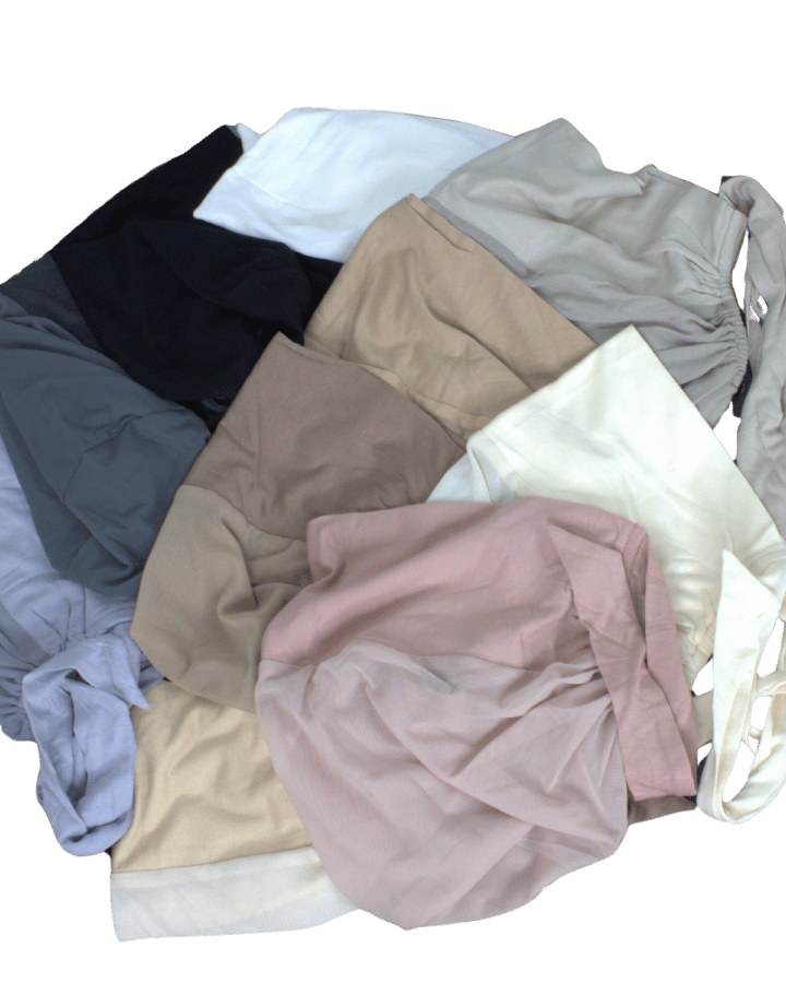 Tie back mesh hijab cap bonnets in variety of colors to match your hijabs. Lightweight adjustable and comfortable to wear all day | Lina Zibdeh