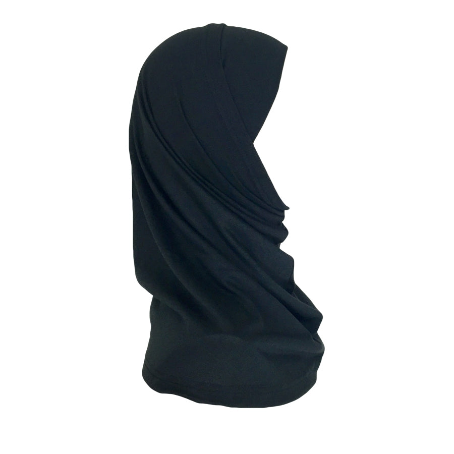 Black Soft Poly-Cotton Two-Piece Amira - Regular Size