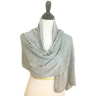 Soft Grey Shimmer Jersey Wrap - narrower width but longer in length