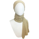 NARROWER width -Light Golden Shimmer Jersey Hijab