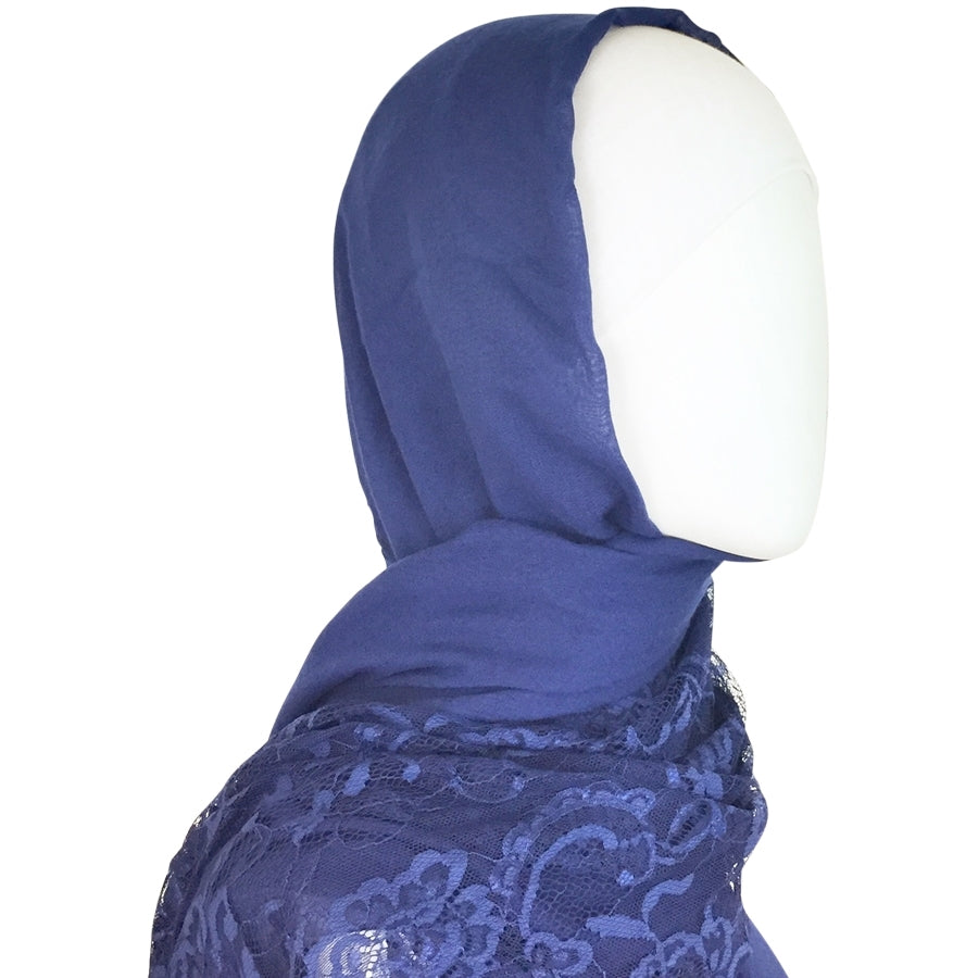 Hijab Side Seams Soft White Tube Undercap