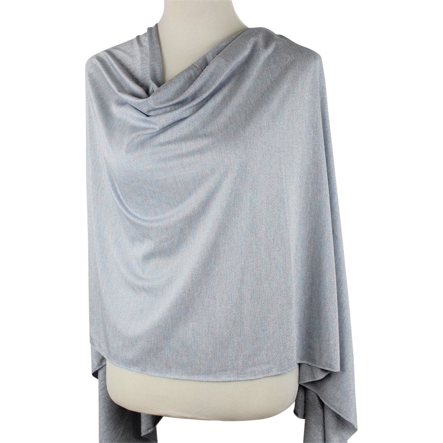 Ice Blue Shimmer Jersey Wrap