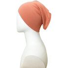 Dark Peach Tube Cap - Turlu Fabric ]