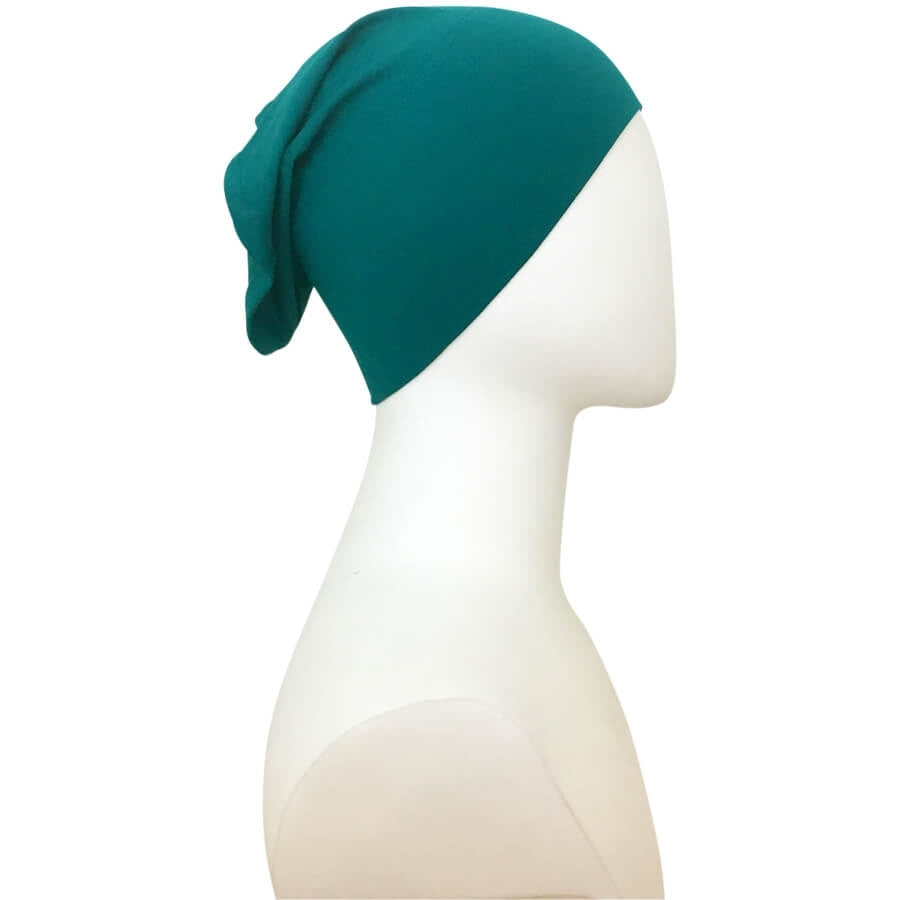 Green Teal Tube Cap - Turlu Fabric