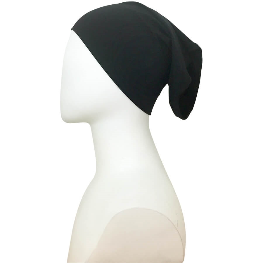 Black  Poly-Cotton Tube Undercap