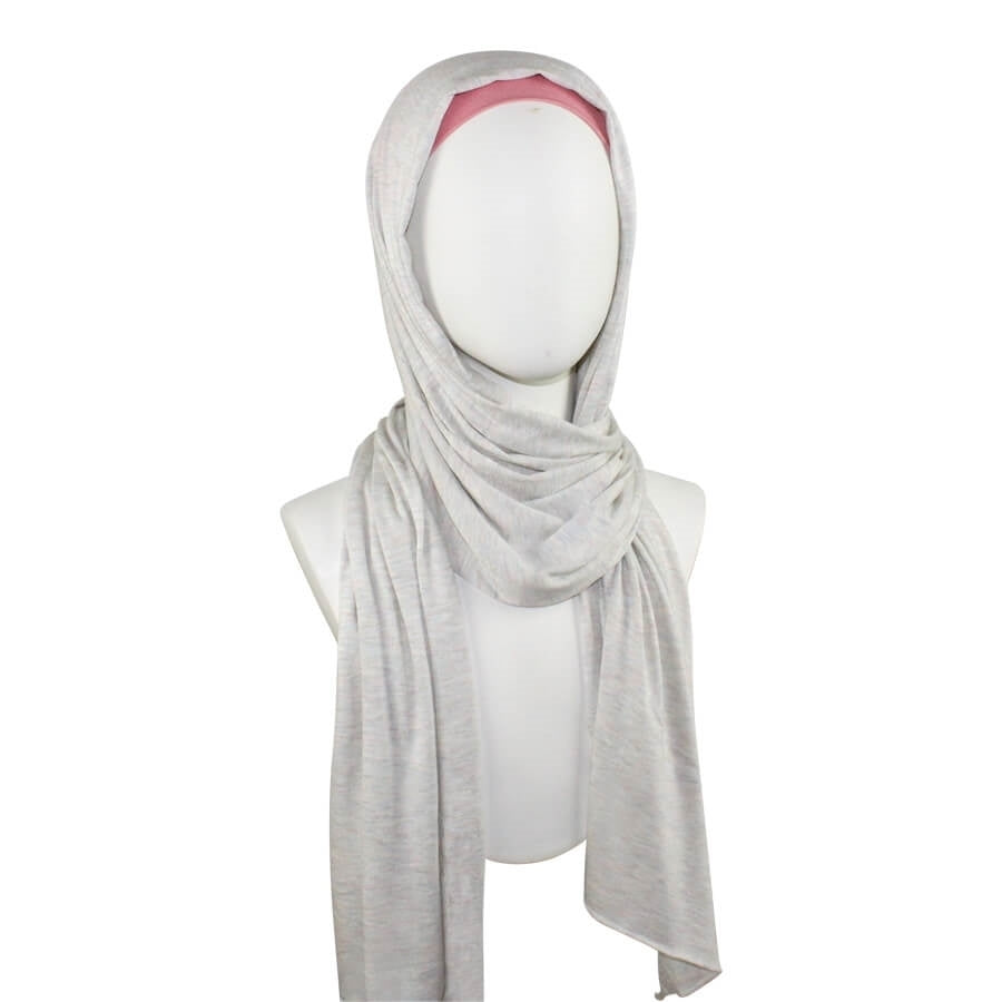 Light Beige Jersey Hijab Soft & Drapey - 5 Subtle Tones (Pink Hues)