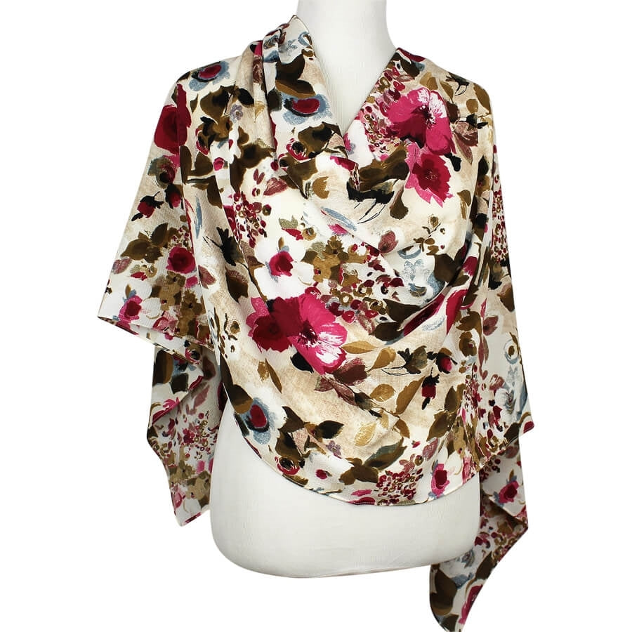 Fields of Roses Georgette Hijab