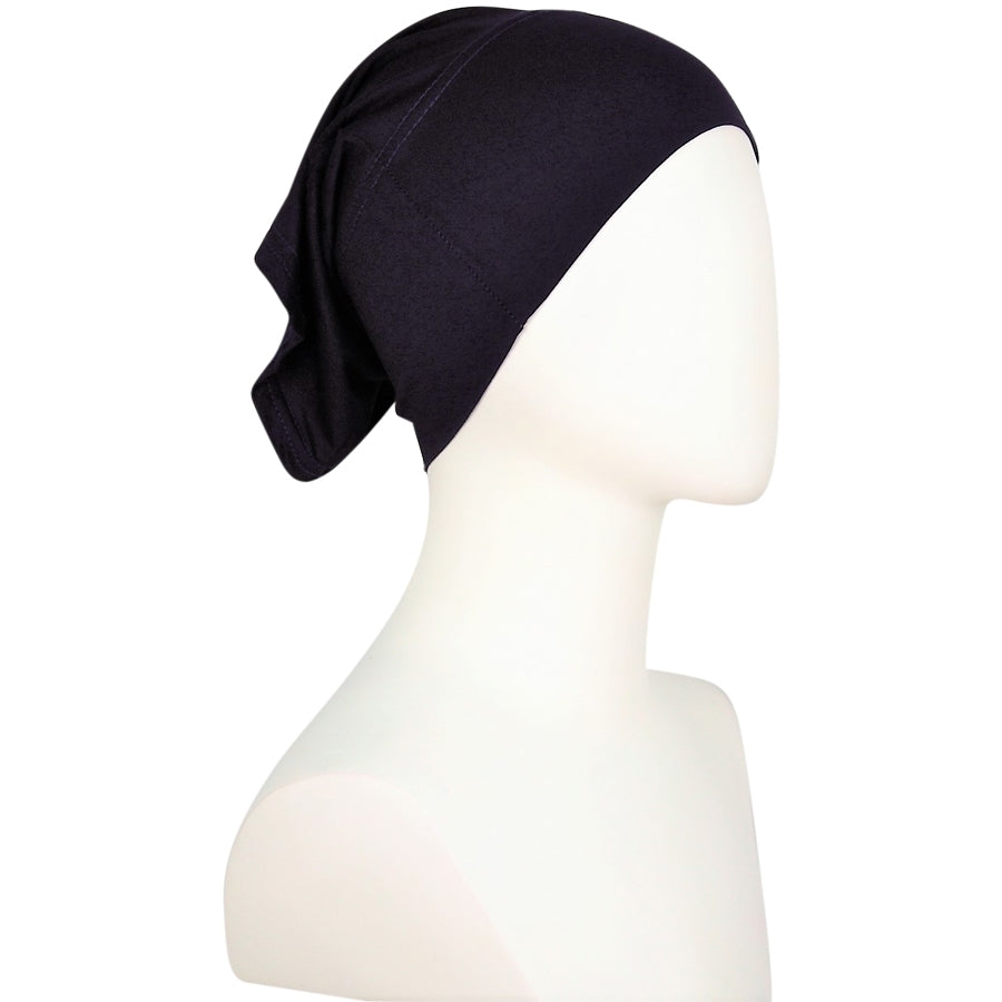 Hijab Side Seams Dark Navy Blue Tube Undercap