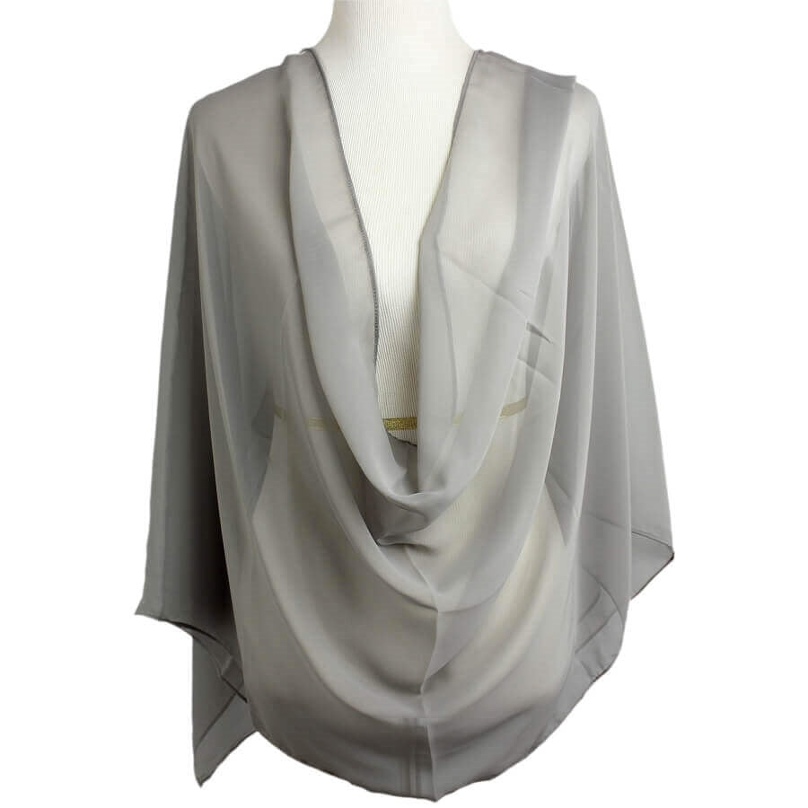 Basic Grey Chiffon Hijab