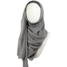 Basic Grey Chiffon Hijab