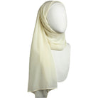 Basic Ivory Chiffon Hijab