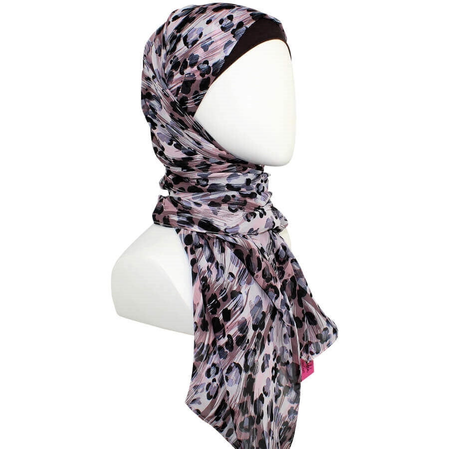Leopard Print Chiffon Hijab