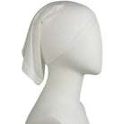 Ivory Cotton Spandex Two-Piece Amira - Medium  Size &  Longer Tube Cap