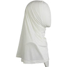 Ivory Cotton Spandex Two-Piece Amira - Medium  Size &  Longer Tube Cap