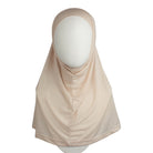 Neutral Blush Cotton  Spandex Two-Piece Amira - Medium  Size &  Longer Tube Cap