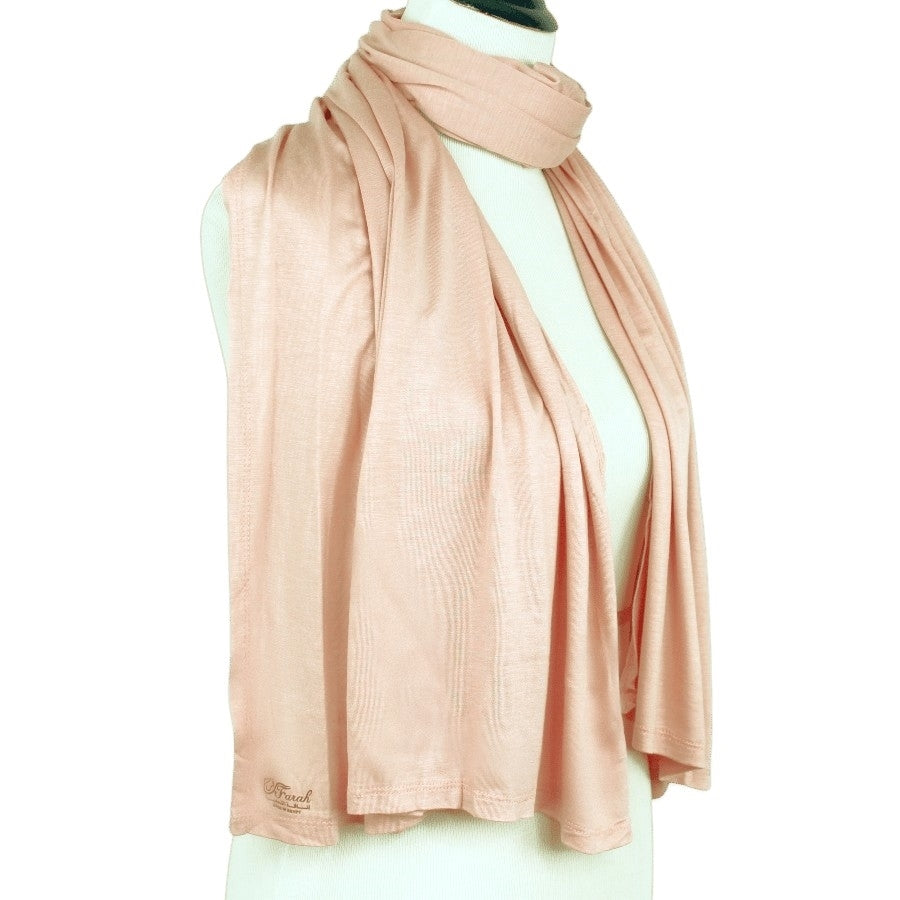 Everyday Staple Jersey Hijab - Light Shade Salmon - NEW