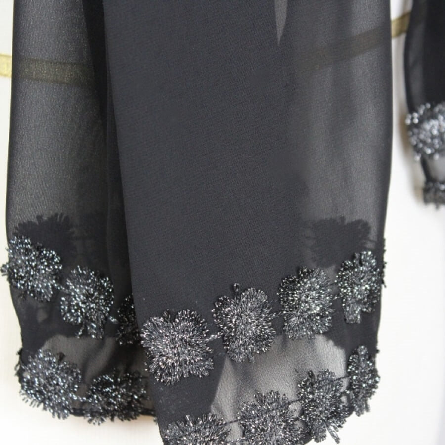 Chiffon with a Pleasant Twist Hijab - Black