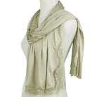 Kuwaiti Neutral Soybean Hijab Lace border - NEW